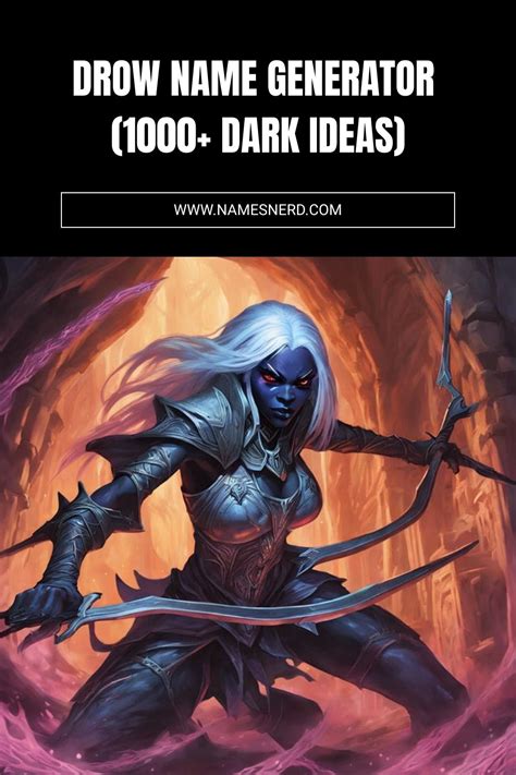 drow elf name generator|d&d 5e drow generator.